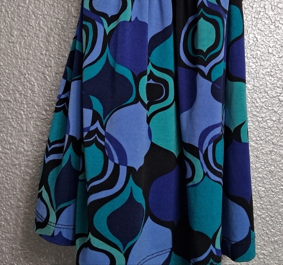 Apt. 9 Multicolor Tunic With A V Neck & Cap Sleeves Size PMI - Picture 4 of 13